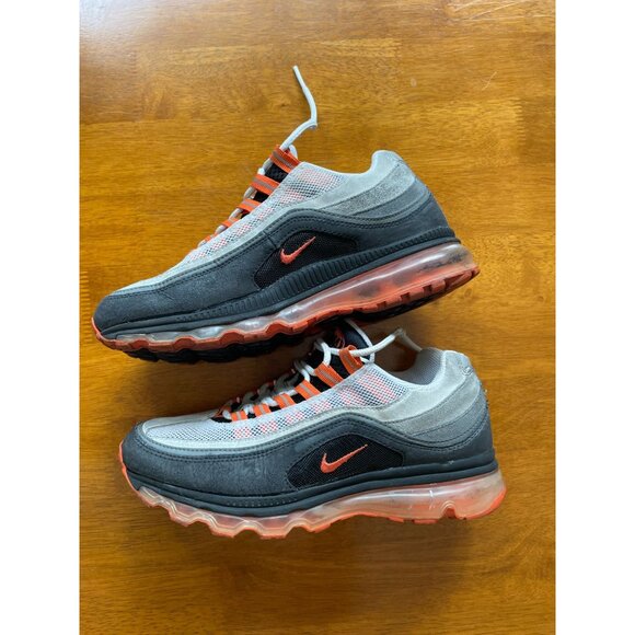 Nike Air Max Men's Sneakers Sz 6.5 Gray & Orange Vintage Vibes 2010 - Picture 5 of 16